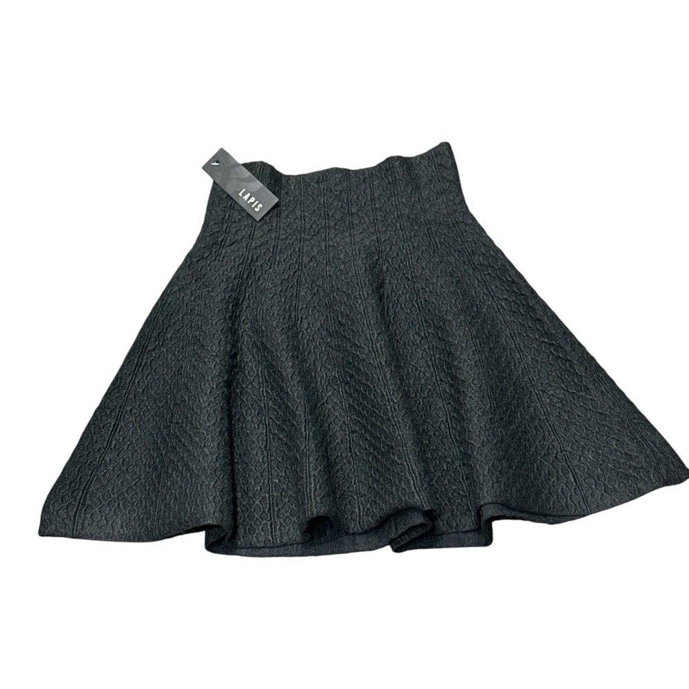 NWT Anthropologie Midi Skirt Lapis Whimsygoth A-Line Small Viscose Textured